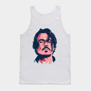 Johnny Depp Simple Art Tank Top